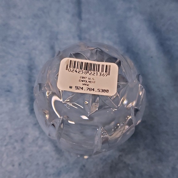 Waterford Crystal 1997 WS Enrolment Vase Ireland Elegant Contemporary - Picture 6 of 10